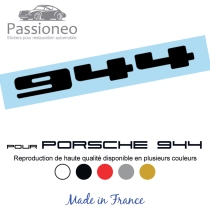 Logo - Sticker - Porsche 944 - Polymère de haute qualité. - 5 couleurs