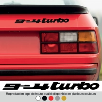 Logo - Porsche 924 Turbo 1ère Génération - Haute qualité - 5 couleurs